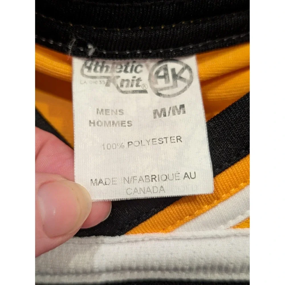 Vintage Aerosmith World Tour Medium Hockey Jersey Athletic Knit AK Canada‎ 90s - Picture 10 of 12